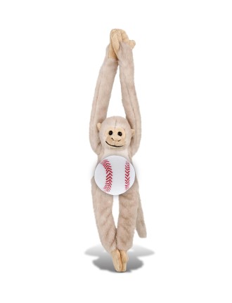 Long-armed monkey holding...