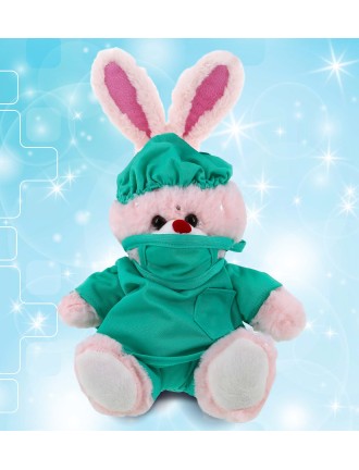 Medical rabbit plush doll