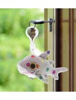 Creative colorful shark plush keychain