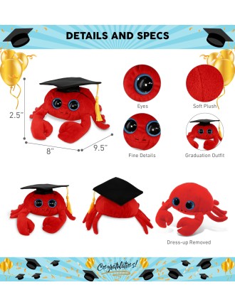 Graduation commemorative red crab plush toy