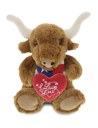 Love Longhorn Plush Doll