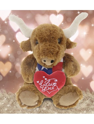 Love Longhorn Plush Doll