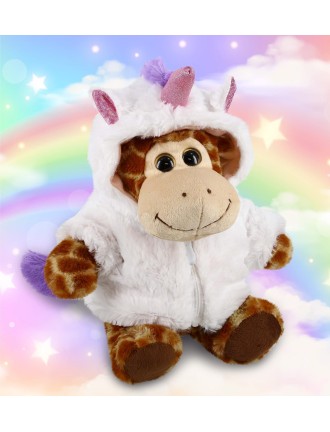 Cute Giraffe Disguise Unicorn Plush Doll