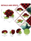 Plaid Turtle Plush Doll