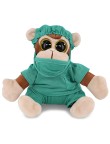 Surgical gown monkey plush doll