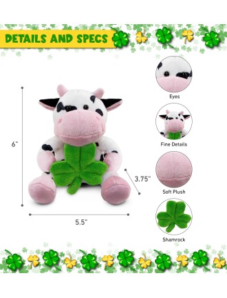Lucky Clover Cow Plush Toy