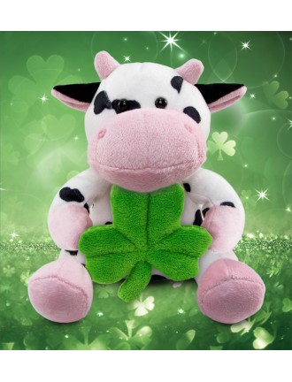 Lucky Clover Cow Plush Toy