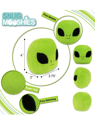 Alien head plush toy