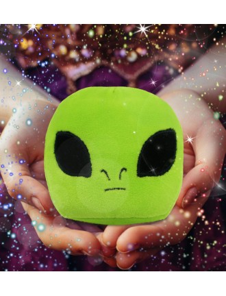 Alien head plush toy