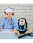 Police uniform bear plush doll