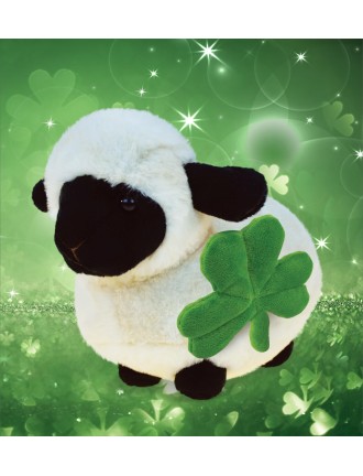 Lucky Four-Leaf Clover Sheep Plush Doll
